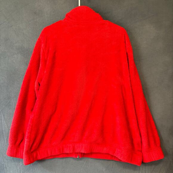 Champion Fresno State Bulldogs Jacket Fuzzy Cozy Mens Medium Embroidered Logo - Picture 3 of 15